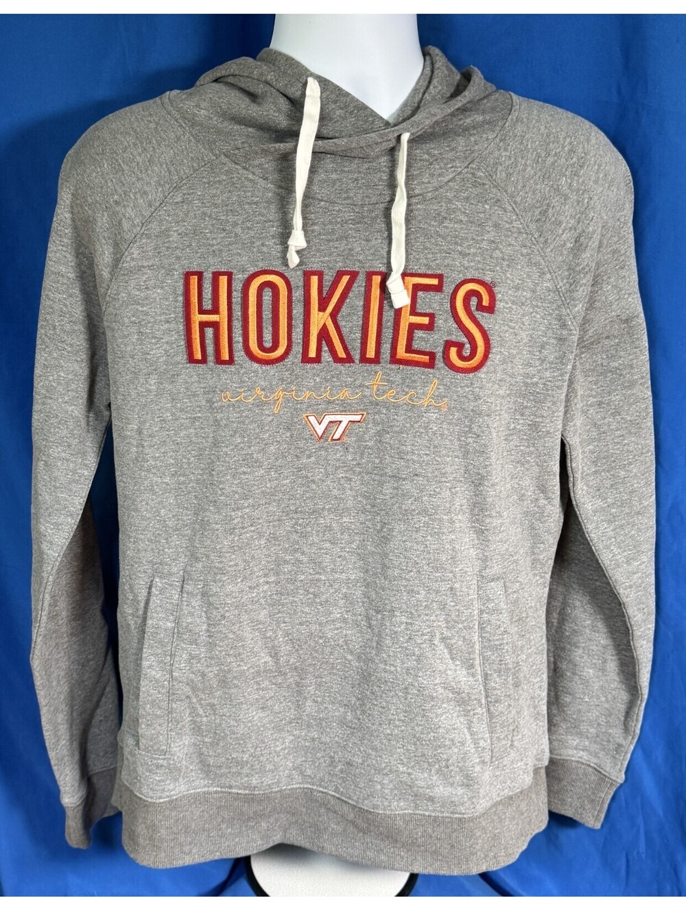 Virginia Tech Hokies Pullover Gray Hoodie Captivating Womens XL NWOT